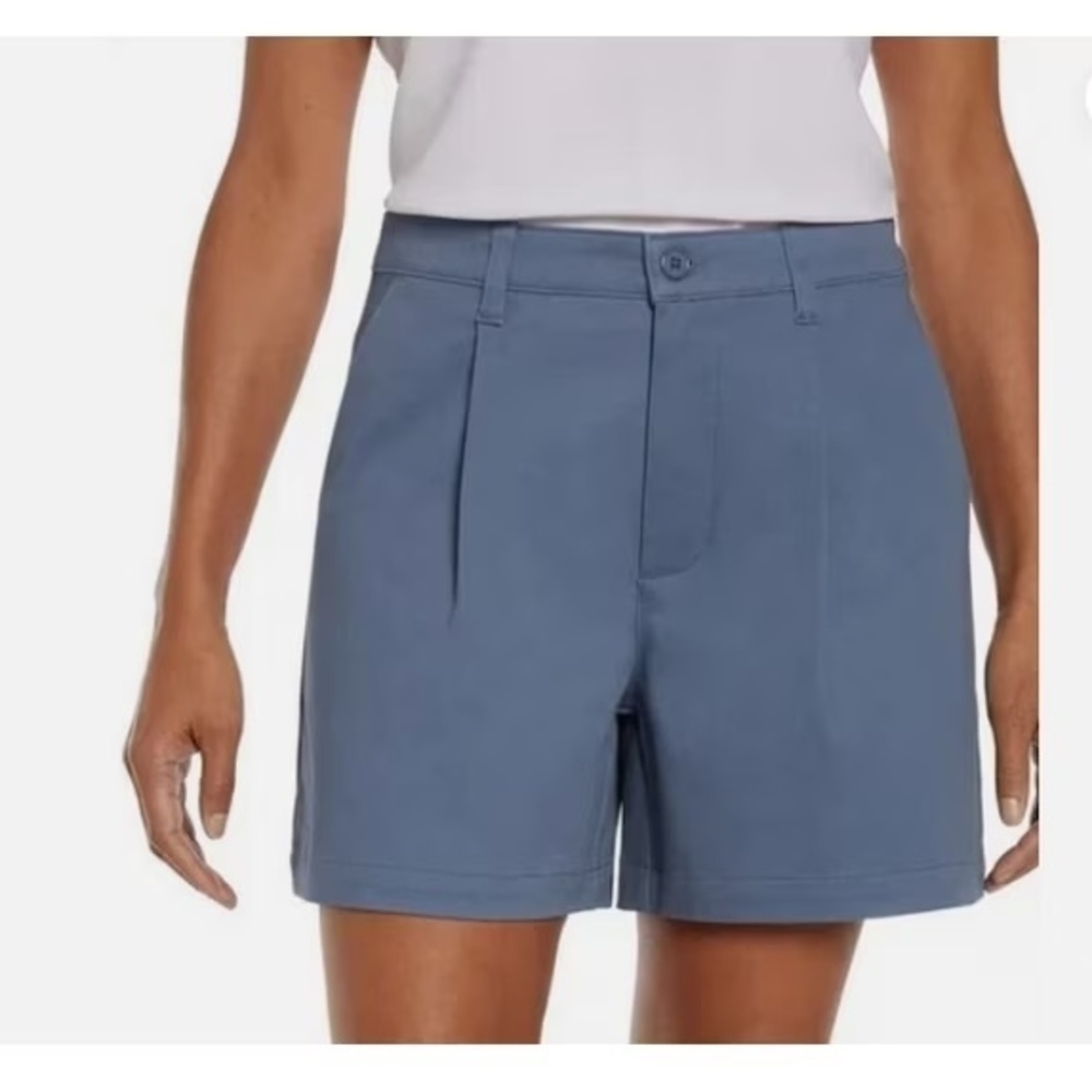 Banana Republic Women's 10 Pleat Front Blue 97% Cotton 3% Spandex NWT d1433